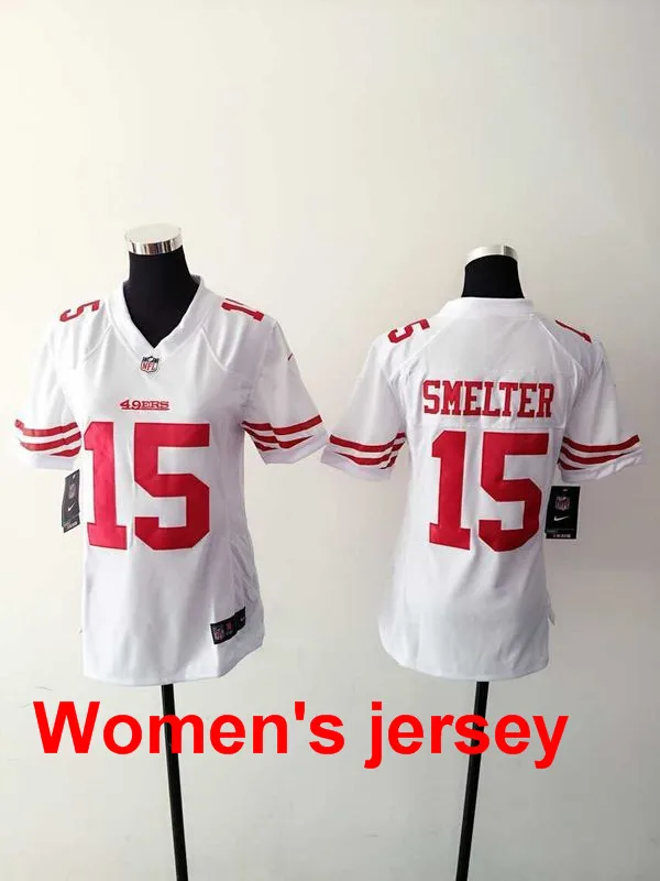 A+++ женщины все сшитые Сан-Франсиско s Joe Монтана 42 Ronnie Lott 80 Jerry Rice 82 Torrey Smith 81 Anquan Boldin Джерси - Цвет: 5