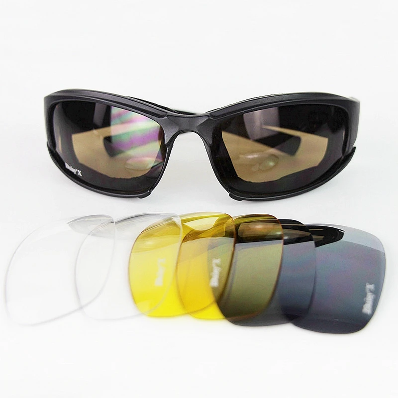 Outdoors X7 Polarized PC Glasses Hunting Goggles 4 Lens Shooting Hiking Sunglasses Men Windproof Eyewear UV400 polarized sports glasses polarized glasses uv protection glasses shooting glasses polarized goggles