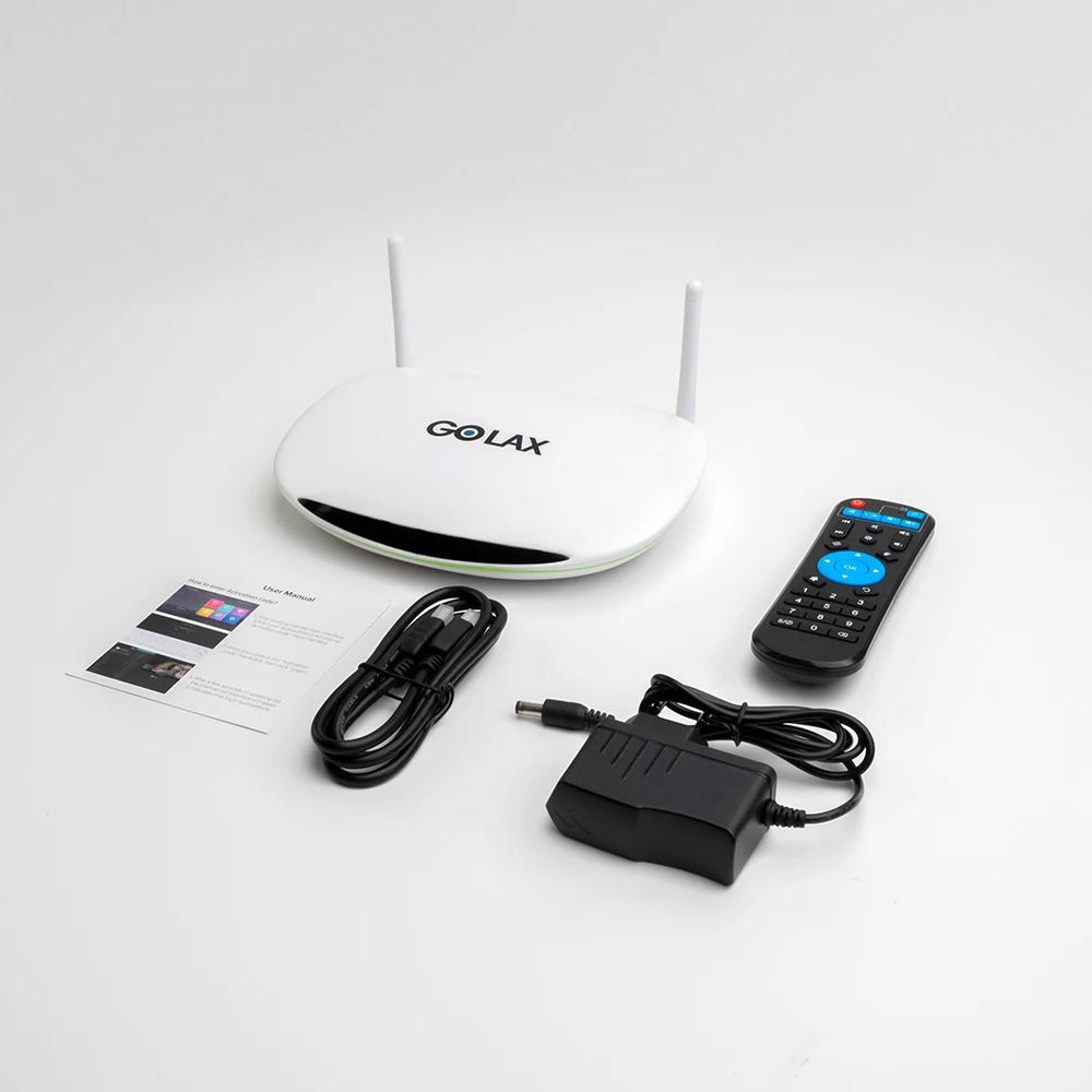 Golax M1 Смарт ТВ приставка Amlogic S905W четырехъядерный Android 7,1 ТВ приставка 1 ГБ 8 ГБ 4 к медиаплеер 2,4 ГГц Wifi 100 м LAN телеприставка