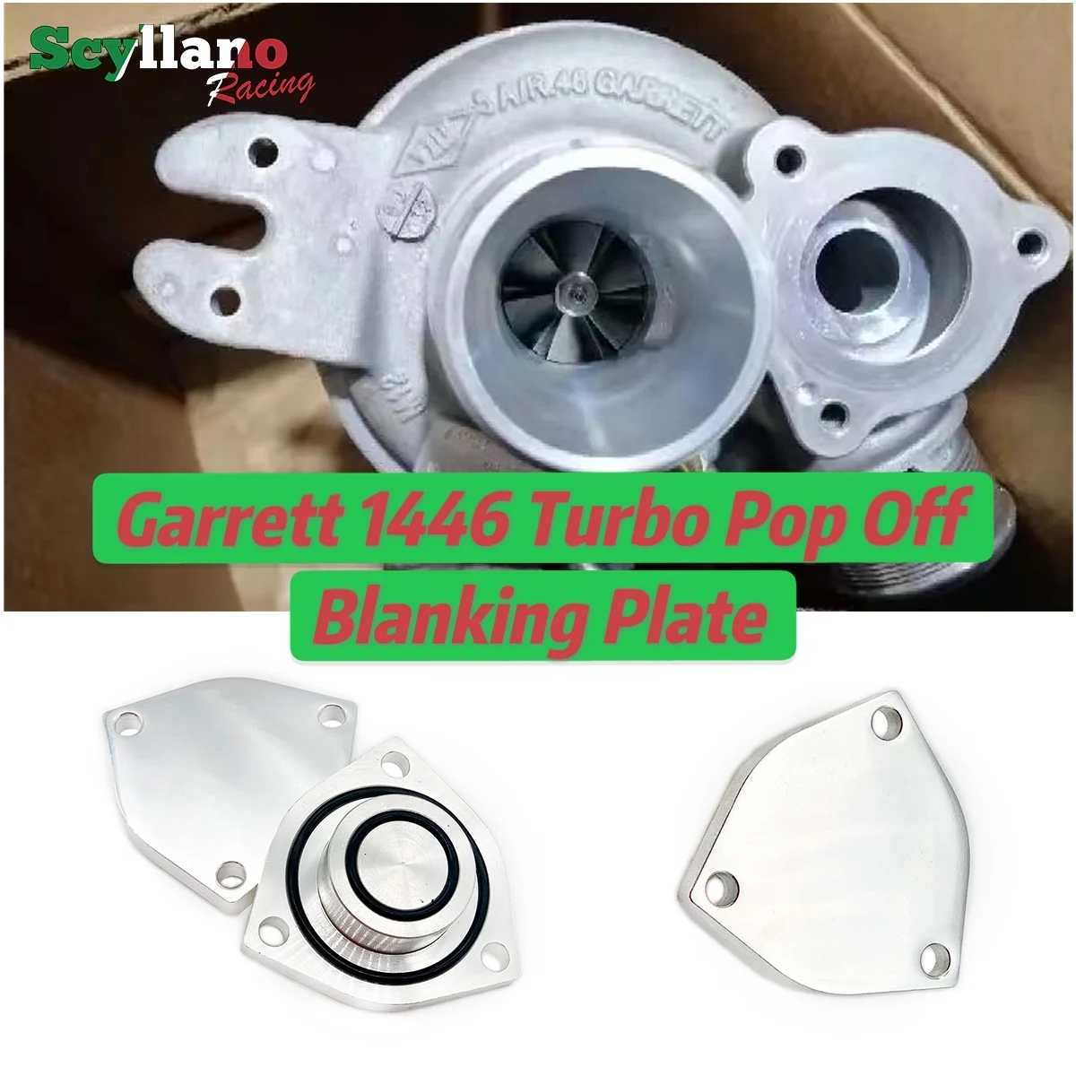 Garrett GT 1446 Turbo Pop Off Recirc Blanking Plate Fit Fiat Abarth 595 695 Turismo / Competizione &amp Alfa Romeo Mito Giulietta |