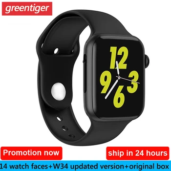 

IWO10 Bluetooth Call W34 Smart Watch ECG Heart Rate Monitor Smartwatch Fitness Tracker Android IOS PK iwo 8 W54 W55