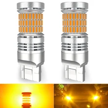 2x carro t20 7440 led sem hyper flash âmbar canbus erro livre transformar luzes de sinal lâmpada do carro auto para toyota C-HR c hr 2018 2019