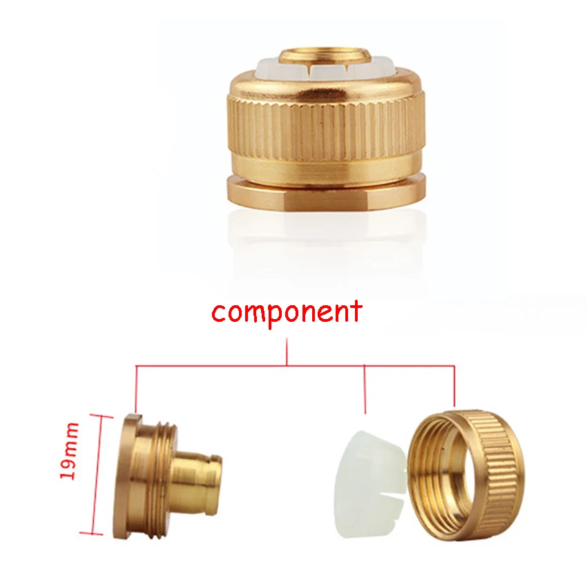 

Standard 1/2” Brass Interface Washing Machine Connector Garden Water Gun Hose Adapter Kitchen Faucet Accessories
