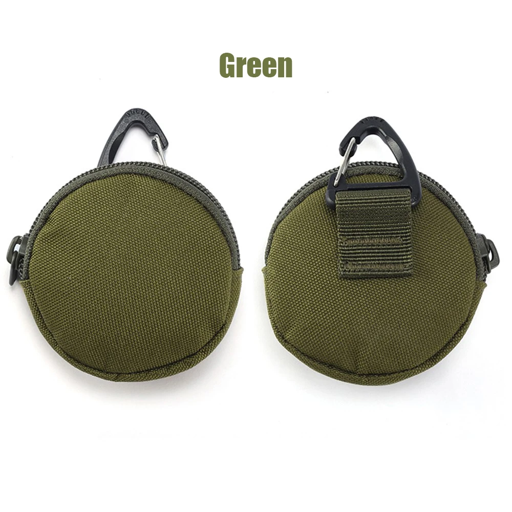 Green 900D тактический мини EDC чехол с крюком для ключей монета для наушников сумка для мелочей кошелек чехол для ключей Охота Туризм Кемпинг маленький карман нейлон - Цвет: Green