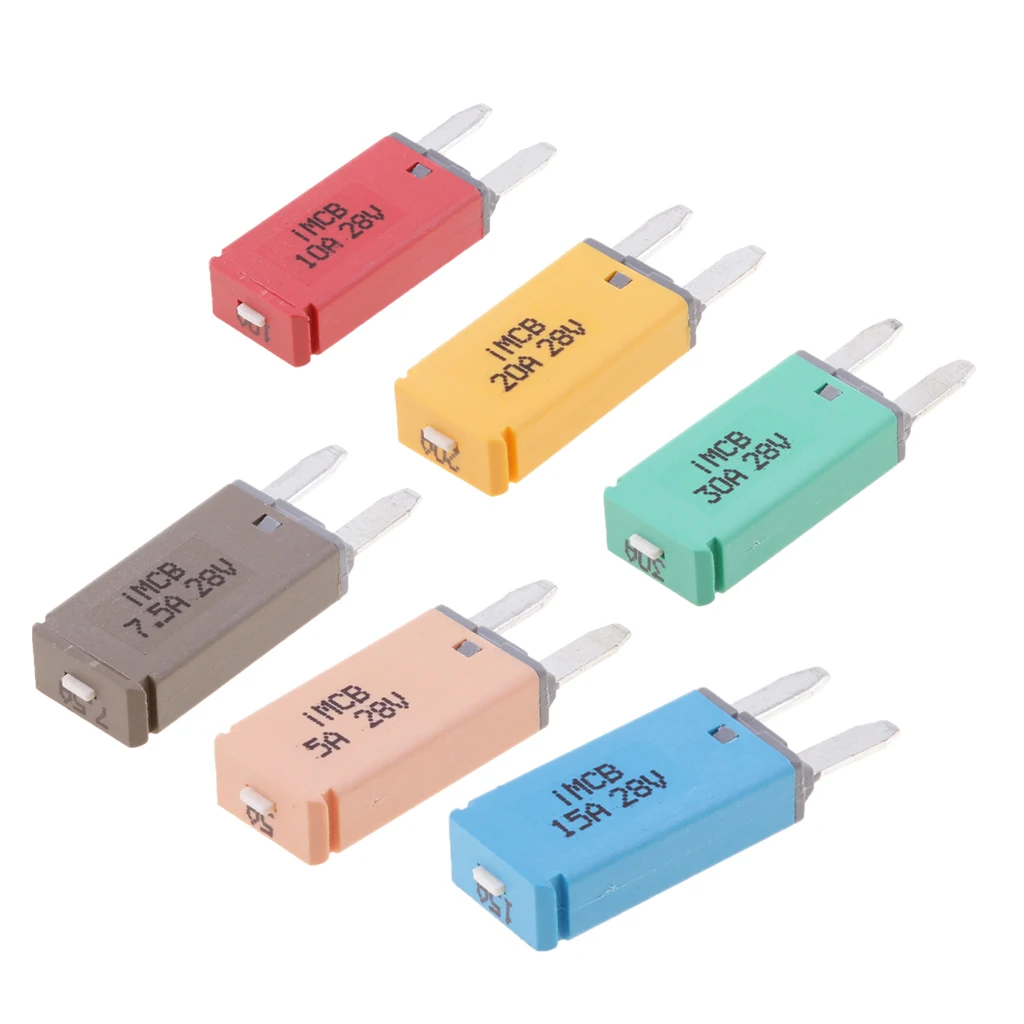 6 Упаковка 5 7,5 10 15 20 30 Amp ATC лопастной предохранитель, стоячий тип, настраиваемый