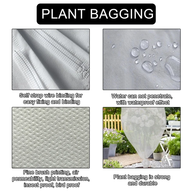 100Db Gyümölcsvédelmi Táskák Madárkert Elleni Húzózsák Nettó Táska Mezőgazdasági Kártevőirtó Szerszám Megakadályozzák A Gyümölcsfát - Image 5