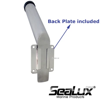 

Sealux Marine Grade Stainless Steel 304 Removable Rod Holder with PVC Liner for Marine Boat Yacht
