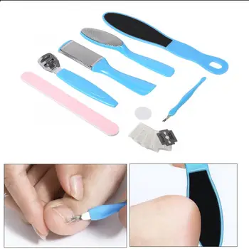 

10PCS Portable Foot File Set Foot Care Foot Rasp Dead Hard Skin Callus Remover Scraper Convenient Pedicure Rasp Tools Kit