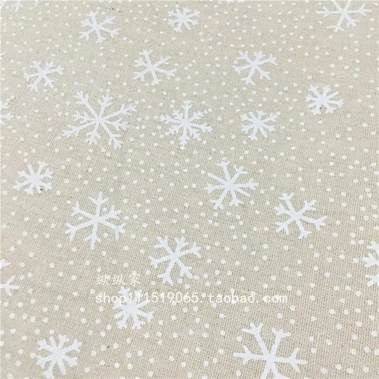 Рождественская искусственная льняная Полиэстеровая ткань для вечерние украшения износостойкий швейный материал, трикотаж