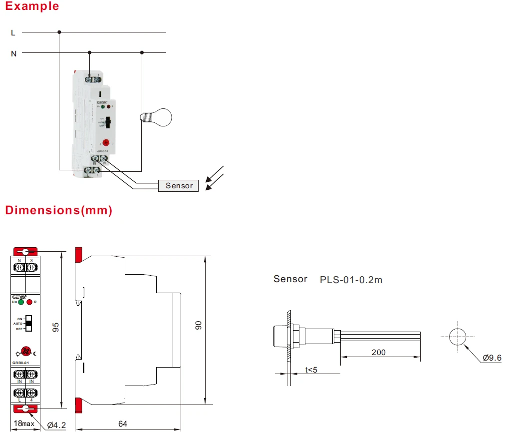 GEYA Relè Crepuscolare Temporizzato - Sensore Luce Automatico AC110V-240V Per Illuminazione Esterna - Foto 6