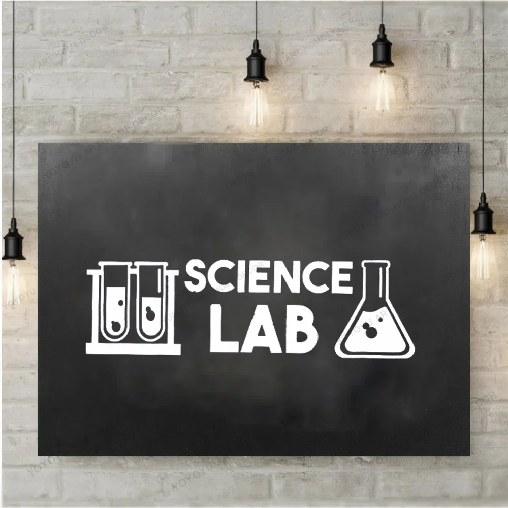 

Atom Electron School Chemical Experiment Pattern Carved Wall Stickers Art Vinyl Decal Classroom Science Student CX726
