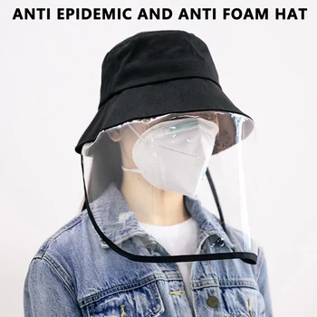 

Anti Flue Spittle Dust Cover Full Face Eye Protect Mask Hat Adult Sunscreen Hat Anti-fog Hat Protective Fisherman Hat Cap Mask
