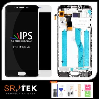 

SRJTEK For Meizu M5 M611H Screen For Meizu M5 M611H LCD Display Touch Matrix Digitizer Sensor With Frame For Meizu M5 MINI