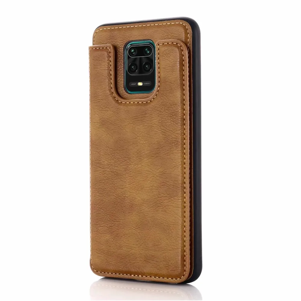 cases for xiaomi blue Case For xiaomi redmi note 9s 9 pro note 10 lite cover wallet card holder leather phone bag capa fundas xiaomi leather case color