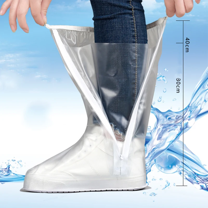 Alta superior à prova dwaterproof água capas para sapatos da motocicleta ciclismo bicicleta sapato cobre chuva bota proteção de prevenção epidêmica overshoes