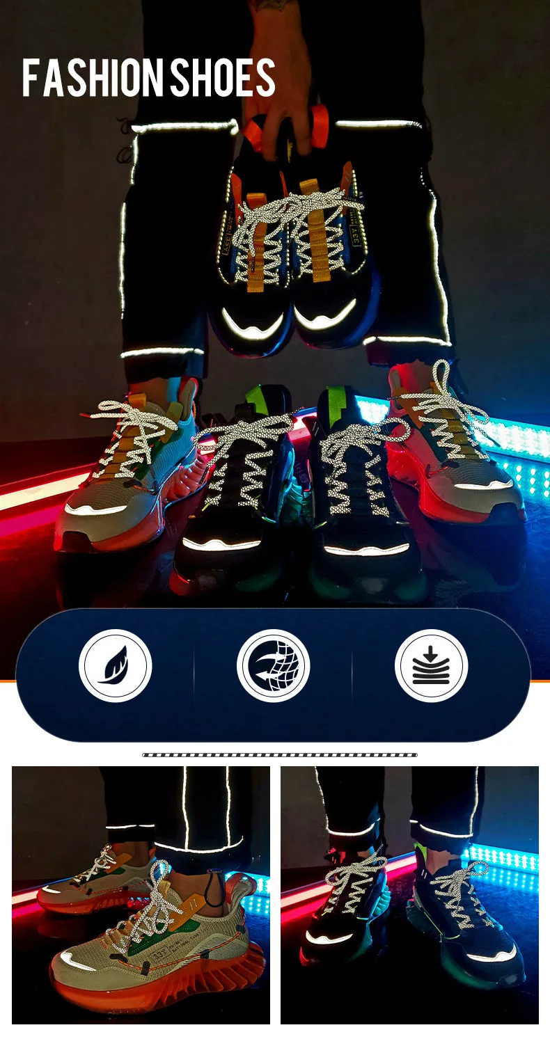 New Fashion Designer Mens Shoes Casual Luxury Sneakers Men 2020 Platform Shoes Trainers Zapatillas Hombre Deportiva Basket Homme