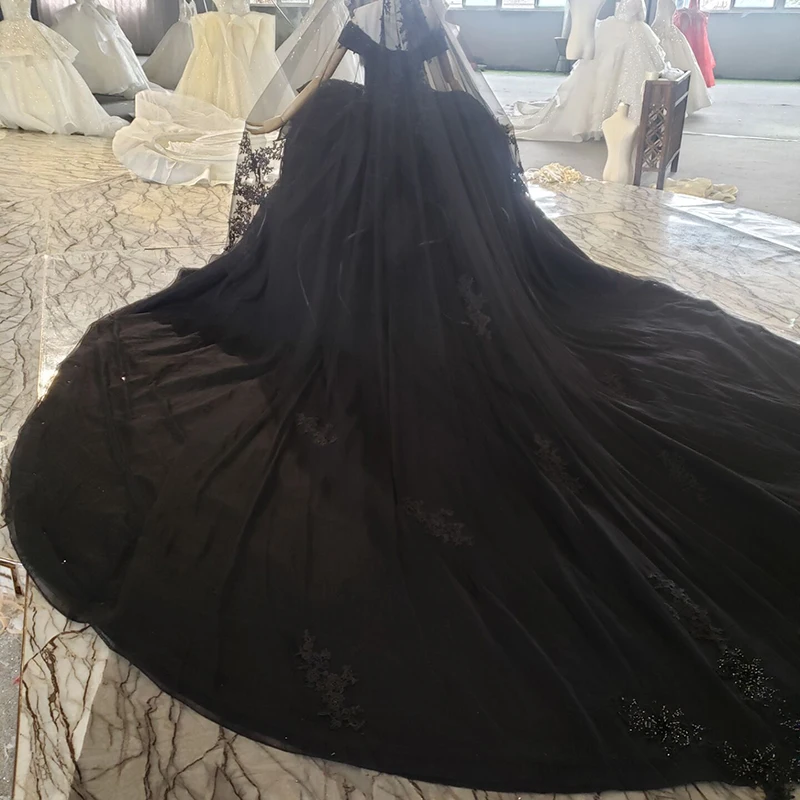HTL2249 new women party dressess 2021 wedding blackless off shoulder black gowns elegant formal sexy שמלות ערב 2021 לאם הכלה 2