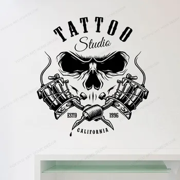 

Vinyl Wall Art Decals TATTOO Studio Salon Room Decoration Wall Tattoo Sticker Creative Cool Pattern Shop Window Stickers AY1992