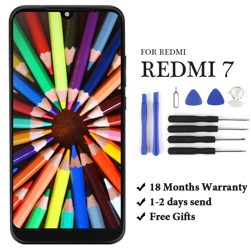 

6.26" LCD For Redmi 7 LCD With Frame Display Screen For Redmi7 LCD Screen With Frame Display Replacement