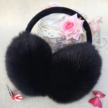 Новинка, зимние наушники, теплые плюшевые наушники с ушками для мужчин и женщин, уличные наушники с имитацией кроличьей шерсти, милые наушники