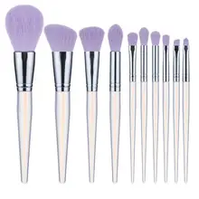 

10Pcs Acrylic Makeup Brushes Women's Cosmetic Tools Eyeshadow Powder Foundation Blush Blending Eye shadow Lip Make Up
