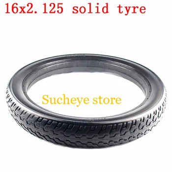

Good quallity 16 inch Solid tyre Electric Vehicle tire 16x2.125 tubeless tyre 16*2.125 tyre fits Folding electric bicycle E-bike
