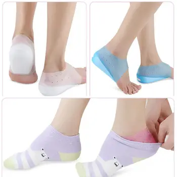 

1 Pair Men Women Invisible Height Increase Insole Wearable Lift Heel Cushion Inserts Shoe Lining Socks Pain Relief Pads Liners