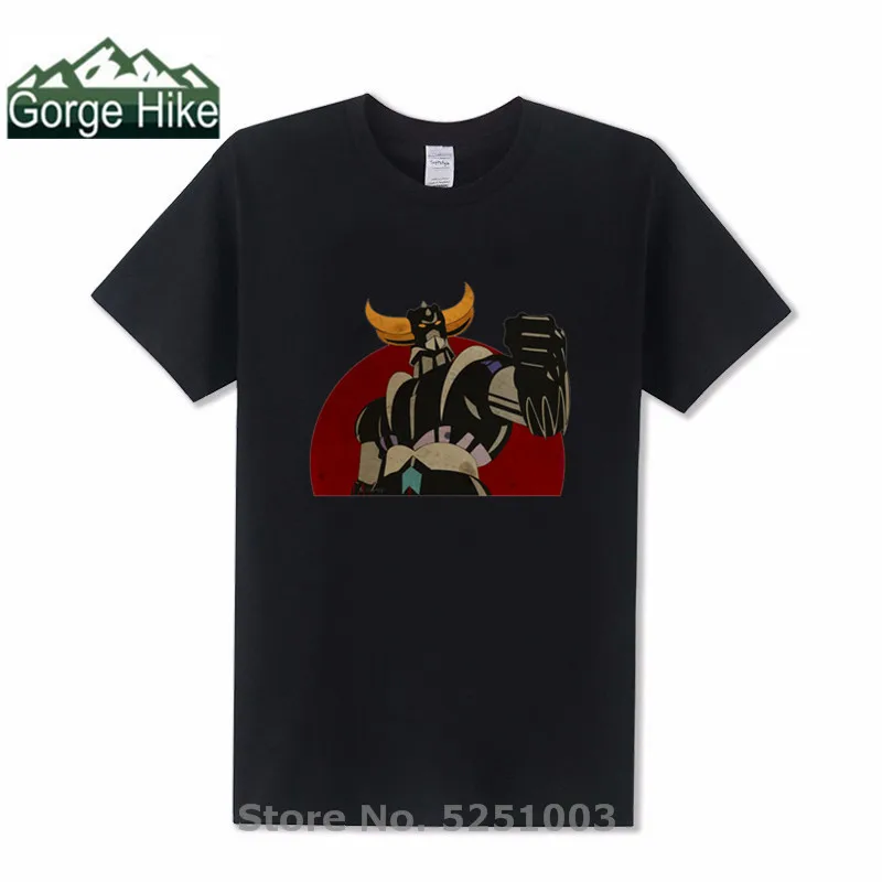 Мужская футболка с круглым вырезом UFO Robot Grendize Mazinger Z nasce dalla винтажная хлопковая
