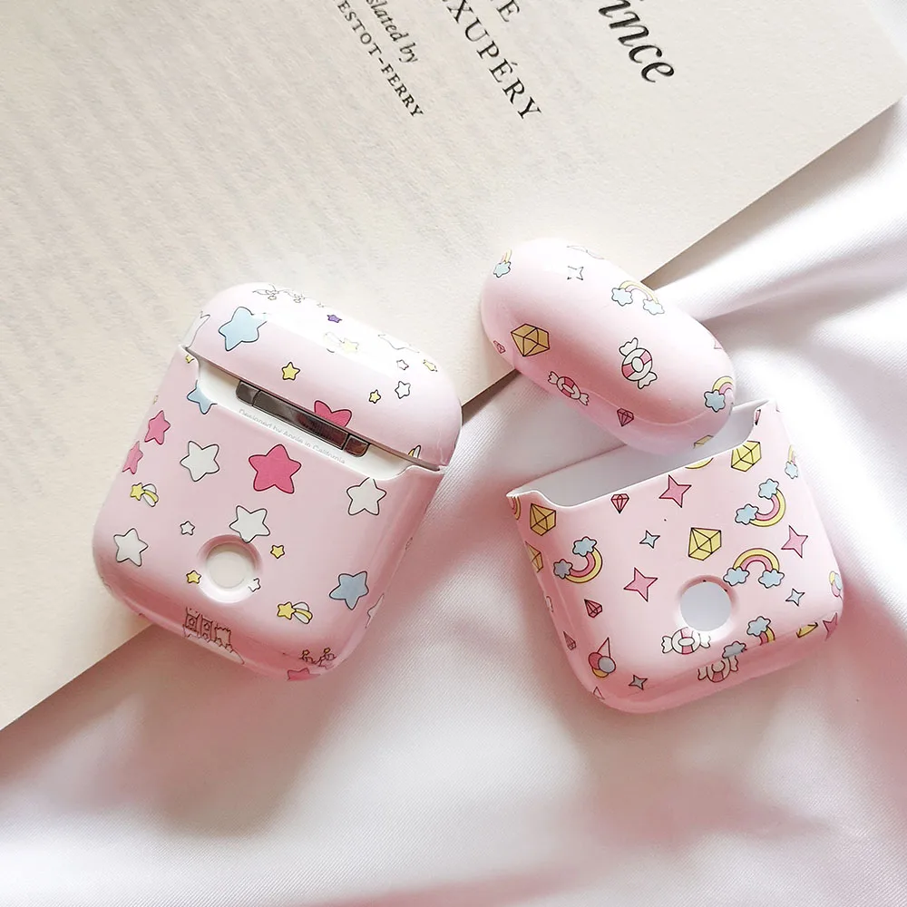 Розовый Единорог наушники чехол для Apple Airpods 2 1 Air Pods Чехлы мультфильм милые наушники чехол для AirPod Защитная гарнитура чехол
