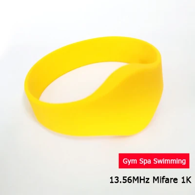 WD01-Yellow M1 S50 Wristband Силикона 13,56 МГц 14443A протокол - Цвет: WD01-Yellow