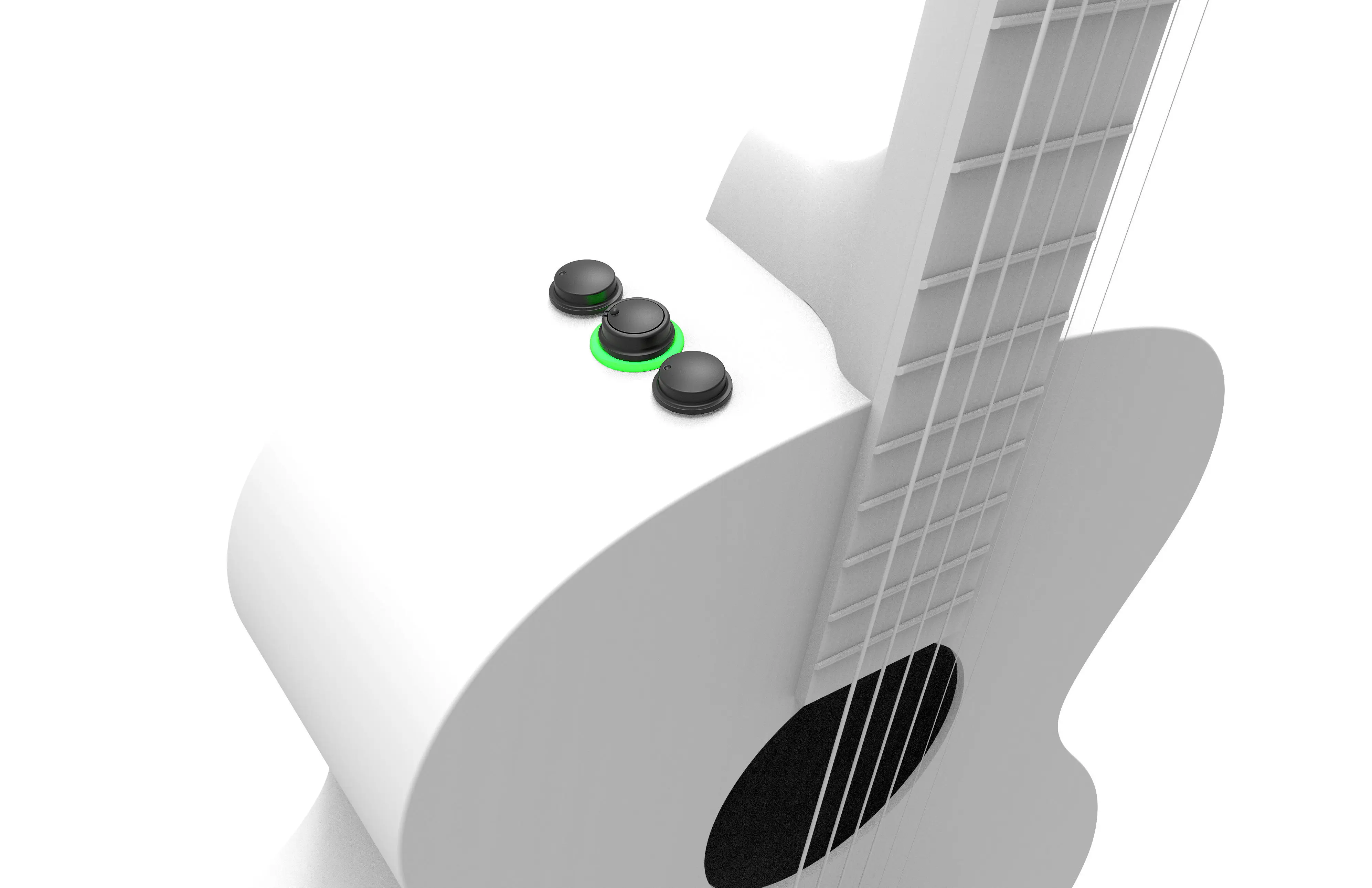 무료 배송 진동 3 노브 기타 픽업 프리 앰프 EQ 튜너 피에조 픽업 이퀄라이저 시스템 transacoustic Pickup