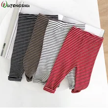 Повседневные штаны для новорожденных мальчиков и девочек, для От 0 до 3 лет, хлопковые осенние брюки для новорожденных брюки для малышей, унисекс, зимние леггинсы для мальчиков