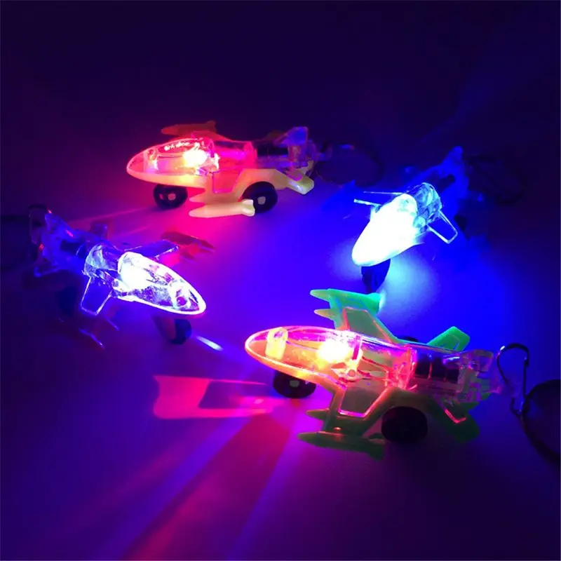 Мини самолет светодиодный светильник игрушки брелок вечерние сувениры детские игрушки подарок сумка для гаджетов кулон