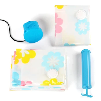 

Thickened Vacuum Storage Bags For Clothes Organizer Bag With Hand Travel Electric Pump Pump Compressed Bags Package Space Saving