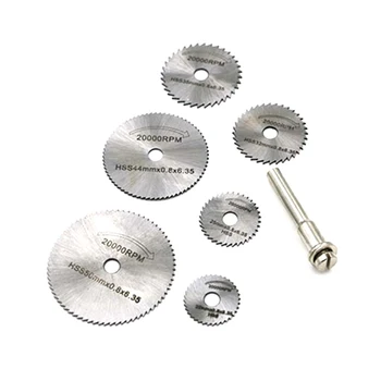 

Newest 1 Set Cutting Discs Mandrel HSS Rotary Circular Saw Blades Tool Cutoff Accessory