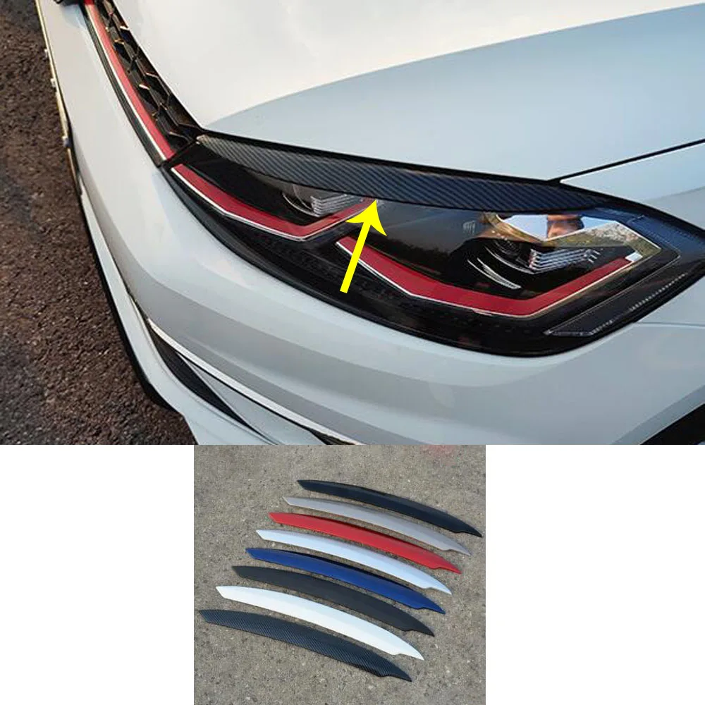 Для VW Golf7 Golf 7 2014 2015 2016 2017 2018 Стайлинг кузова автомобиля передние брови/отделка