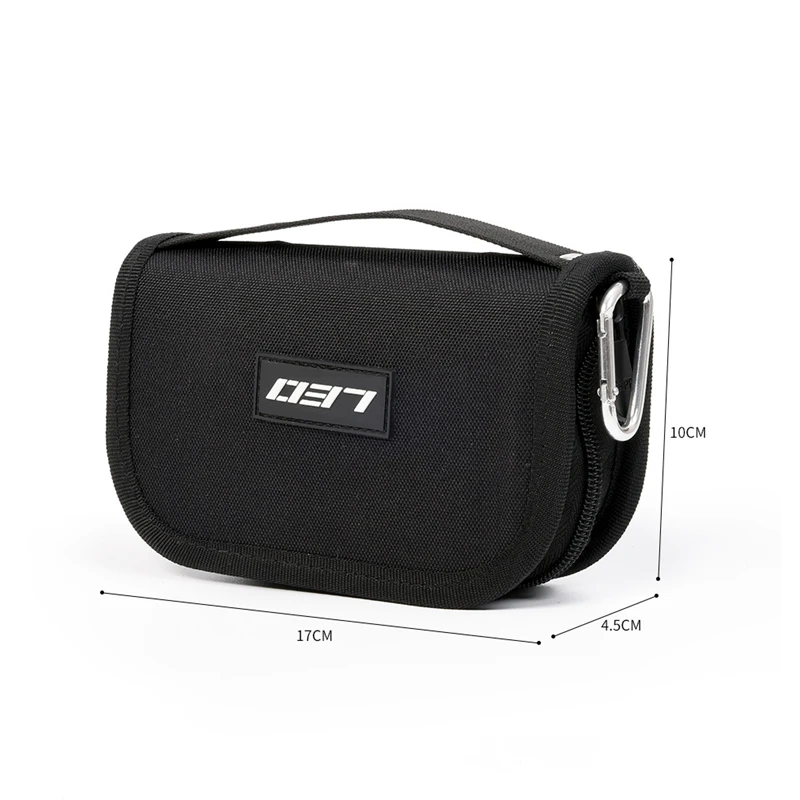 Mini Portable Fishing Lure Container Bag Canvas Zipper Bag for Metal Spinner Bait Spoon Lure Fishing Accessories (4)