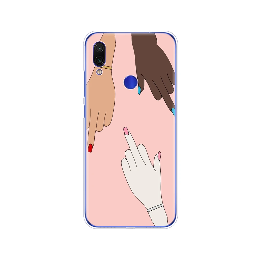 Чехол для Xiaomi Redmi Note 7 pro, силиконовый мягкий чехол из ТПУ для Xiaomi Redmi Note 7 copas, 6,3 дюймов, защитный чехол 360 - Цвет: 34530