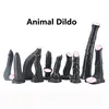 17 Size Strap-on Animal Long Horse Wolf Dildo Penis Suction Cup Sex Toys For Women Adults Couples Vagina Anal Plug Masturbator 1