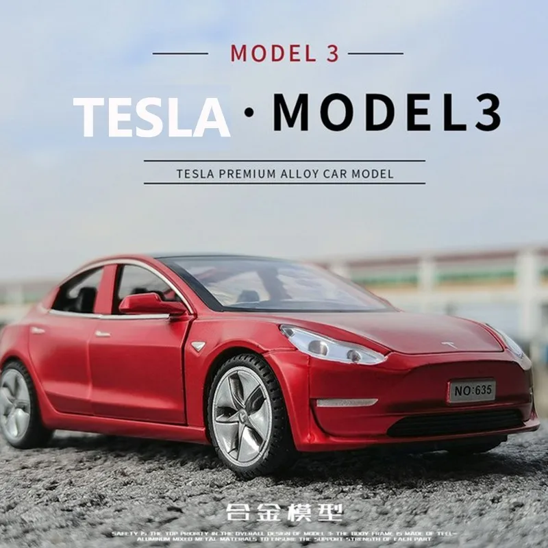 1/32 Tesla MODEL 3 Car Model Diecast Car Toys Vehicles Voiture Miniature  Collections Children Boys Kids Gifts Decorations Home - AliExpress