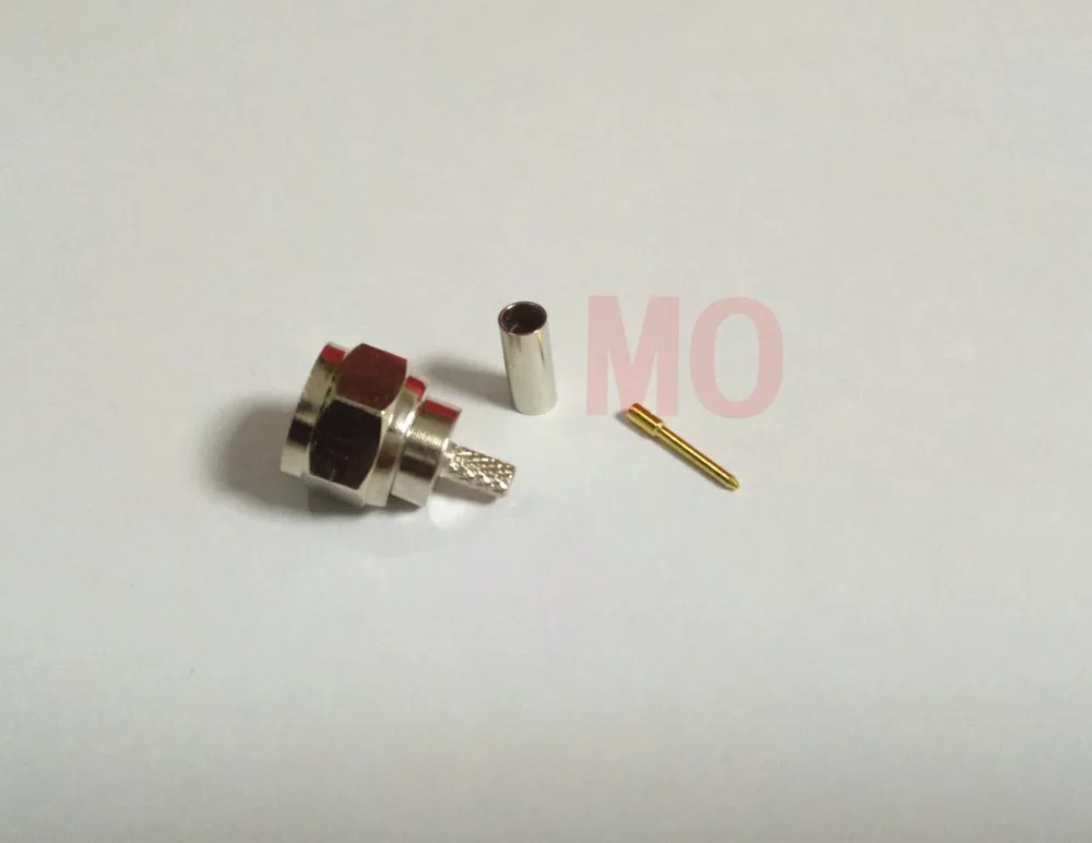 500pcs F Male Plug Straight Crimp RG174 LMR100 RG316 RF Connector Selling