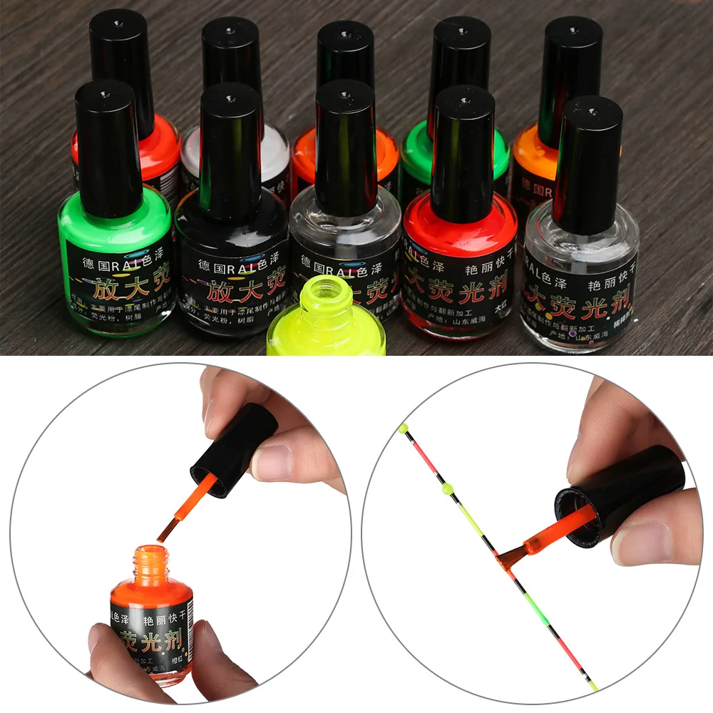 New Fishing Floats DIY Fluorescent Paint Tail Painting Indicator Visualable Buoy Repairment Tool Tackle Accessories | Спорт и