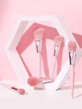 

New Cosmetics Beauty Tools Eye and Facial Makeup Brush Set Pink Durable and Easy to Use Eyeshadow Blush Contour Brush Set 4 pcs