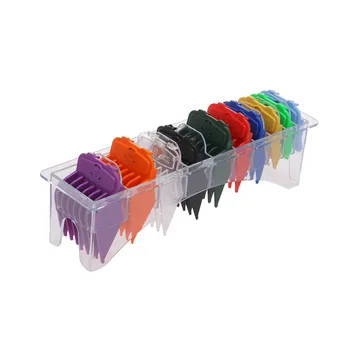 

10PCS Cutting Guide Comb with Adsorption Colorful Limit Comb Set Compatible Barbers Accessories Products for Hair Salon