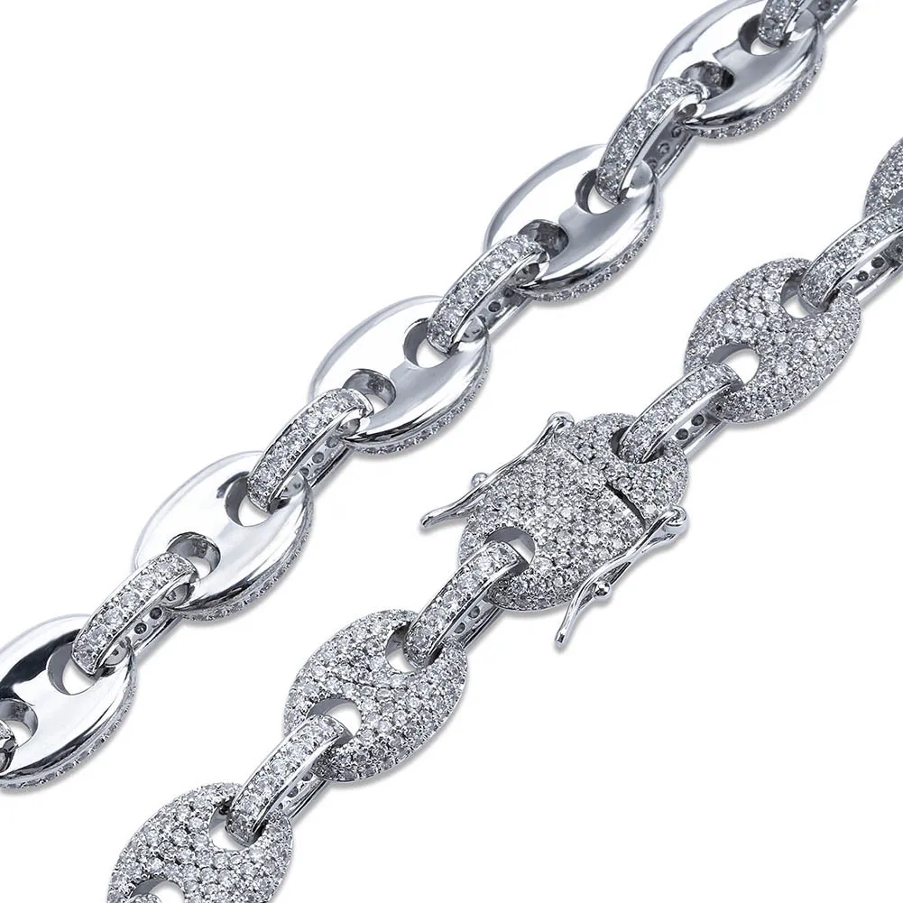 Wish Amazon Hot Selling Europe And America Men Hip Hop Solid Necklace Micro Zircon Cool Button Pendant Accessories