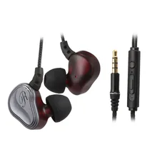 3,5 мм наушники-вкладыши спортивные наушники с линейным управлением двойная динамическая гарнитура Стерео тяжелый бас наушники с микрофоном для планшета ноутбука