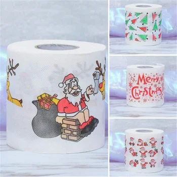 

Christmas Toilet Roll Paper Home Santa Claus Bath Toilet Roll Paper Christmas Supplies Xmas Decor Tissue Xmas DIY Supplies Noel
