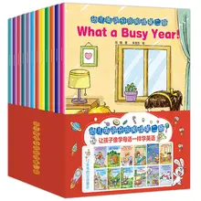 12 livres d'images en anglais pour enfants de 3 à 6 ans, manuel d'éveil, Audio, livres d'art