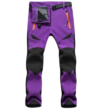 

Climbing Snow Softshell Windproof Lined Waterproof Warm Fleece Outdoor Hiking Quick Dry Insulated Winter Walking Women Ski Pants