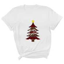 

Merry Christmas Tree Print Women T Shirt Short Sleeve O Neck Loose Women Tshirt Ladies Tee Shirt Tops Clothes Camisetas Mujer